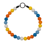 Solar Flare Acrylic Bead Dog Collar