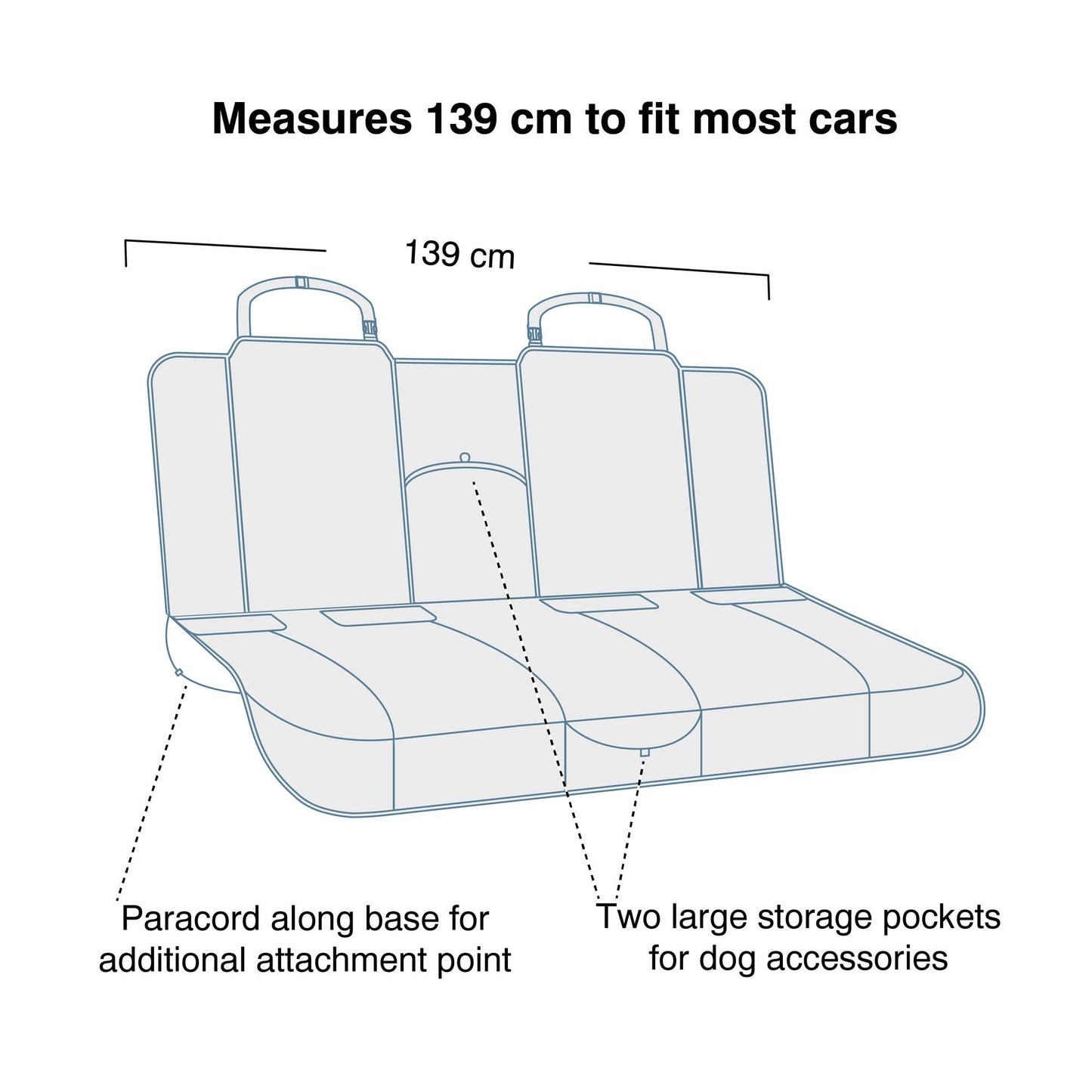 Kurgo Heather Bench Seat Cover